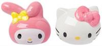Sanrio Hello Kitty and My Melody Ceramic Salt and Pepper Shaker Set