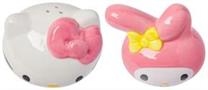 Sanrio Hello Kitty and My Melody Ceramic Salt and Pepper Shaker Set