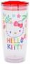 Sanrio Hello Kitty Tropical Plastic Travel Tumbler With Lid | Holds 20 Ounces