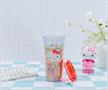 Sanrio Hello Kitty Tropical Plastic Travel Tumbler With Lid | Holds 20 Ounces