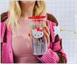 Sanrio Hello Kitty Tropical Plastic Travel Tumbler With Lid | Holds 20 Ounces