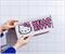 Sanrio Hello Kitty Pink 12 x 5 Inch Framed MDF Wall Art