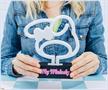 Sanrio My Melody Silhouette 6-Inch LED Neon Mood Light