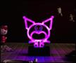 Sanrio Kuromi Silhouette 7-Inch LED Neon Mood Light