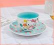 Sanrio Hello Kitty Floral Bone China Teacup and Saucer Set | Holds 7 Ounces