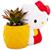 Sanrio Hello Kitty Pineapple Ceramic Mini Planter With Artificial Succulent