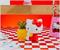 Sanrio Hello Kitty Pineapple Ceramic Mini Planter With Artificial Succulent
