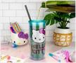 Sanrio Hello Kitty Polka Dots Carnival Cup With Lid and Straw | Holds 20 Ounces