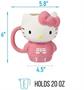 Sanrio Hello Kitty Pink Skeleton Costume 20 Ounce 3D Sculpted Ceramic Mug