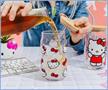 Sanrio Hello Kitty 16-Ounce Glass Tumblers With Bamboo Lid and Straw | Set of 2