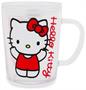 Sanrio Hello Kitty Red Outfit Glass Mug With Lid | Holds 14 Ounces