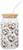 Sanrio Hello Kitty Fall Leaves 16-Ounce Glass Tumbler With Bamboo Lid and Straw