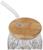 Sanrio Hello Kitty Fall Leaves 16-Ounce Glass Tumbler With Bamboo Lid and Straw