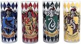 Harry Potter House Crests 4 Piece 10oz Glass Tumbler Set