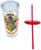 Harry Potter Hogwarts Crest Plastic Carnival Cup With Lid and Straw | 20 Ounces