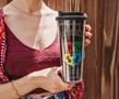 Harry Potter Hogwarts Crest Plastic Tumbler With Lid | Holds 24 Ounces