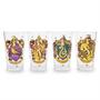 Harry Potter Hogwarts House Crests 16-Ounce Pint Glasses | Set of 4