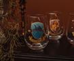 Harry Potter Hogwarts House Crests 12-Ounce Stemless Wine Glasses | Set of 4