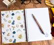 Harry Potter Vintage Hogwarts Crest Hardcover Spiral Journal Notebook
