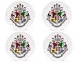 Harry Potter Hogwarts Crest 10-Inch Melamine Dinner Plates | Set of 4