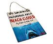 JAWS "Beach Closed" Corrugated Tin Sign | 12 x 16 Inches