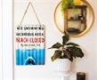 JAWS "Beach Closed" Corrugated Tin Sign | 12 x 16 Inches