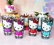 Sanrio Hello Kitty Colorful Outfits 16-Ounce Pint Glasses | Set of 4