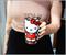 Sanrio Hello Kitty Colorful Outfits 16-Ounce Pint Glasses | Set of 4