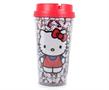 Hello Kitty All-Over Faces 16oz Double Wall Plastic Travel Mug