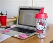 Hello Kitty All-Over Faces 16oz Double Wall Plastic Travel Mug