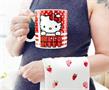 Sanrio Hello Kitty Dots And Stripes Ceramic Mug | Holds 20 Ounces