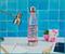 Sanrio Hello Kitty Pastel Star Toss Print Water Bottle With Lid | Holds 20 Ounce