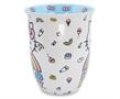 Hello Kitty Pastel Rainbow Wide Rim Ceramic Mug | Holds 14 Ounces