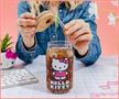 Sanrio Hello Kitty Strawberry 16-Ounce Glass Tumbler With Bamboo Lid and Straw