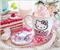 Sanrio Hello Kitty Perfect Pink 18-Ounce Ceramic Mug and Coaster Set