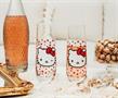 Hello Kitty Polka Dot Portrait 9-Ounce Stemless Fluted Glassware | Set of 2