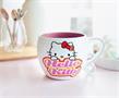 Sanrio Hello Kitty Hearts Ceramic Coffee Cup With Loop Handle | Holds 16 Ounces