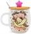 Sanrio Hello Kitty Glass Mug With Star-Topper Lid and Spoon | Holds 17 Ounces