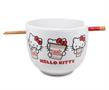 Hello Kitty Cup Noodle Japanese Dinnerware Set | 20-Ounce Ramen Bowl, Chopsticks