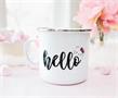 Sanrio Hello Kitty "Hello" Ceramic Camper Mug | Holds 20 Ounces