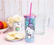 Hello Kitty Stacked Donuts Carnival Cup with Lid and Straw | Holds 20 Ounces