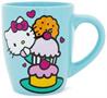 Sanrio Hello Kitty Stacked Sweets Ceramic Glitter Latte Mug | Holds 25 Ounces