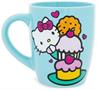 Sanrio Hello Kitty Stacked Sweets Ceramic Glitter Latte Mug | Holds 25 Ounces