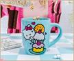 Sanrio Hello Kitty Stacked Sweets Ceramic Glitter Latte Mug | Holds 25 Ounces