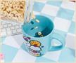 Sanrio Hello Kitty Stacked Sweets Ceramic Glitter Latte Mug | Holds 25 Ounces