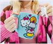 Sanrio Hello Kitty Stacked Sweets Ceramic Glitter Latte Mug | Holds 25 Ounces