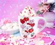 Sanrio Hello Kitty Heart Balloons Ceramic Latte Mug | Holds 25 Ounces