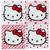 Sanrio Hello Kitty Red Bow Glass Coasters | Set of 4