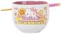 Sanrio Hello Kitty "Hello Sunshine" 20-Ounce Ramen Bowl and Chopstick Set