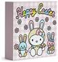 Sanrio Hello Kitty "Happy Easter" 6 x 6 Inch Wood Box Sign